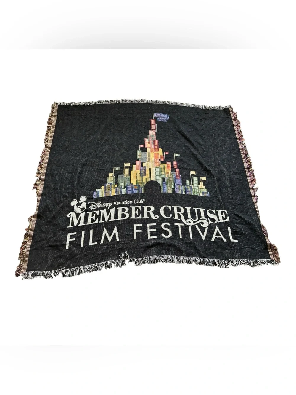 Disney Vacation Club Member Cruise Film Festival Woven Throw Blanket-Exclusive